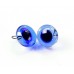 Глазки стеклянные голубые GE1146