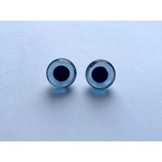 Глазки стеклянные серо-голубые GE1205